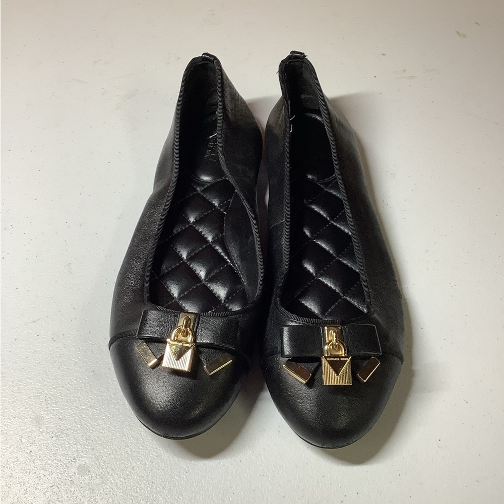 Michael kors woman black flats size 7.5